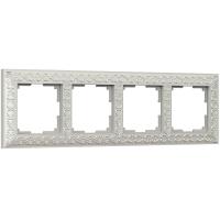 Рамка Werkel Antik на 4 поста жемчужный WL07-Frame-04 4690389063527