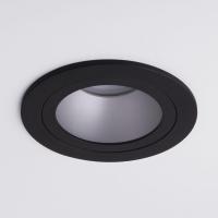 Встраиваемый светильник Elektrostandard 122 MR16 серебро/черный a053354 Алматы