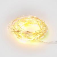 Светодиодная гирлянда Uniel Роса теплый белый ULD-S1000-100/SCB/3AA Warm White IP20 Dew UL-00005482