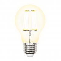 Лампа светодиодная филаментная Uniel E27 10W 3000K прозрачная LED-A60-10W/WW/E27/CL PLS02WH UL-00002625