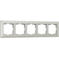 Рамка Werkel Antik на 5 постов жемчужный WL07-Frame-05 4690389063534