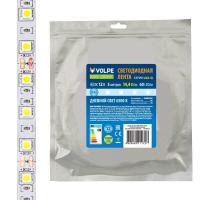 Светодиодная лента Volpe 14,4W/m 60LED/m 5050SMD холодный белый 5M ULS-Q221 5050-60LED/m-10mm-IP20-DC12V-14,4W/m-5M-6500K UL-00004352 Алматы