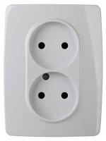 Розетка ЭРА 12 2x2P 16A 250V 12-2007-01 Б0038810