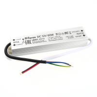 Блок питания для светодиодной ленты Feron LB007 12V 60W IP67 5A 48056 Алматы