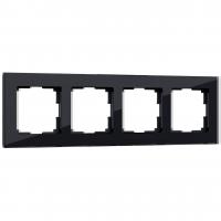 Рамка Werkel Favorit на 4 поста черный W0041108 4690389159954