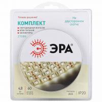 Светодиодная лента ЭРА 4,8W/m 60LED/m 2835SMD теплый белый 5M 2835kit-4,8-60-12-IP20-2700-5m Б0043062 Алматы