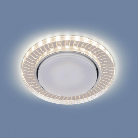 Встраиваемый светильник Elektrostandard 3033 GX53 CL/SL прозрачный/серебро a045484