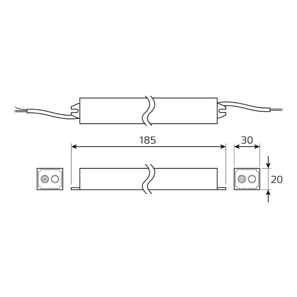Блок питания Gauss 25W 12V IP67 BT521 Алматы