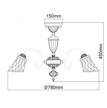 Потолочная люстра MW-Light Ариадна 450019208
