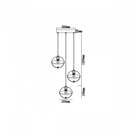 Подвесной светильник Vele Luce Broadway VL5362P23