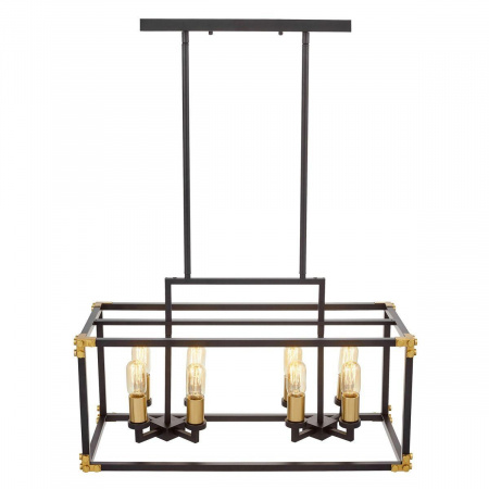 Подвесная люстра Lumina Deco Waldorf LDP 1140-8 BK+MD
