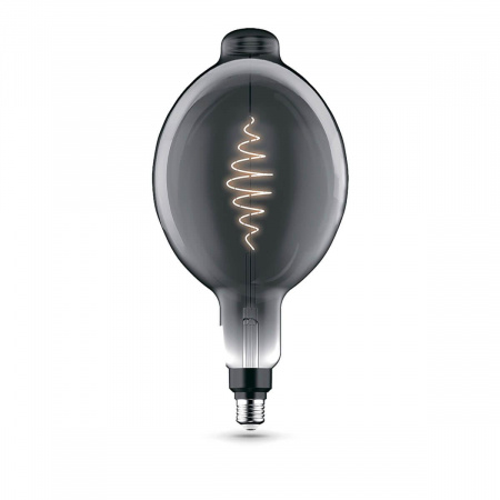 Лампа светодиодная филаментная Gauss E27 8,5W 1800K серая 152802005