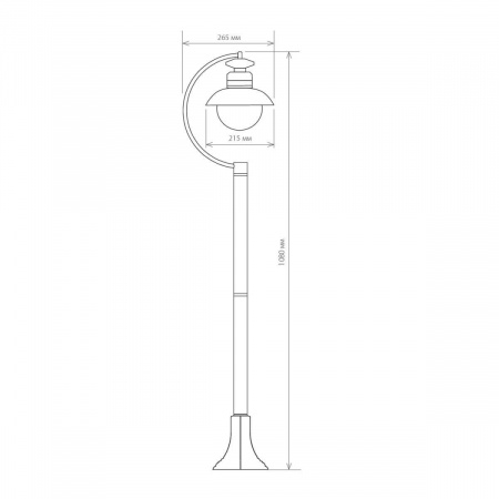 Уличный cветильник Elektrostandard Talli F GL 3002F черный a038485