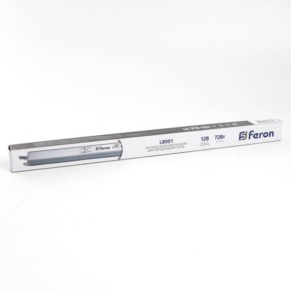 Блок питания для светодиодной ленты Feron LB001 12V 72W IP20 6A 48015 Алматы