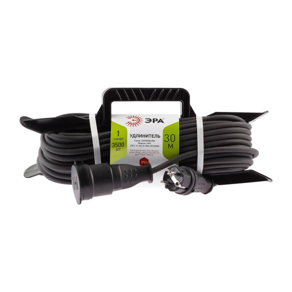 Удлинитель силовой ЭРА 1гн 30м с/з UFx-1e-3x2,5-30m-IP44(kg) Б0050872