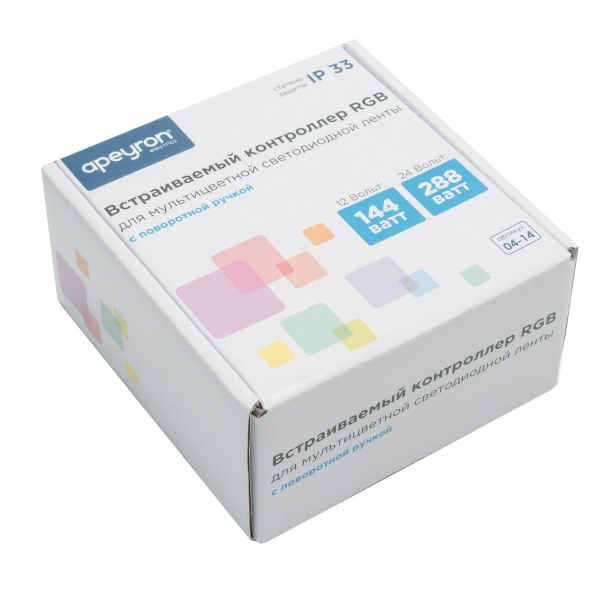 Контроллер встраиваемый RGB Apeyron с диммером 12/24V 04-14 Алматы