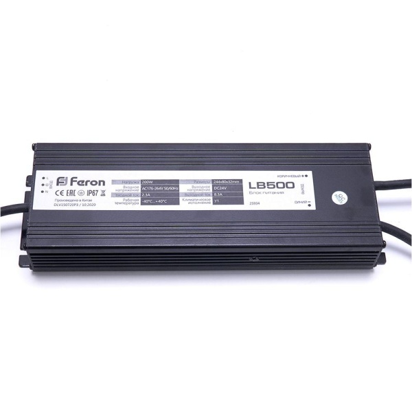 Блок питания Feron LB500 24V 200W IP67 8,3A 25934 Алматы