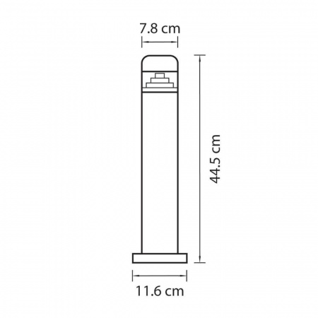 Уличный светодиодный светильник Lightstar Raggio 376907