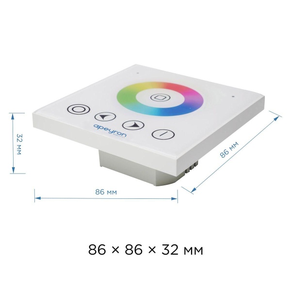 Контроллер встраиваемый RGB Apeyron 12/24V 04-09 Алматы
