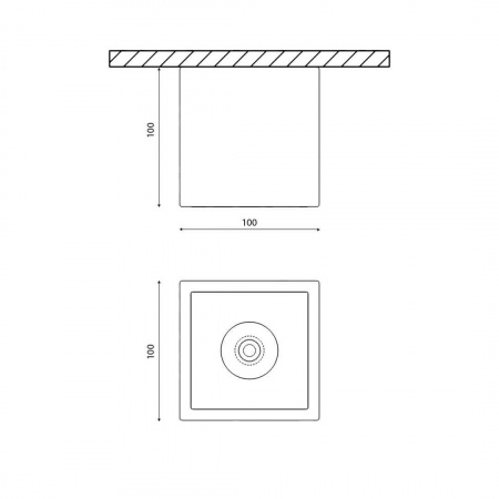 Потолочный светодиодный светильник DesignLed DL-SPL SPL-CB-18-BL-NW 005429