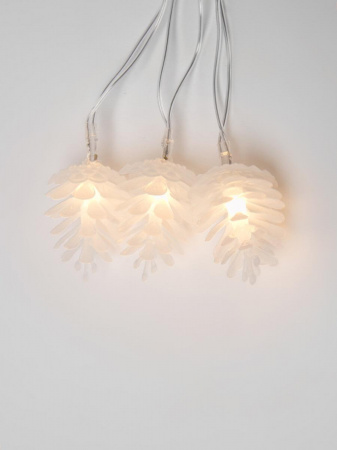 Светодиодная гирлянда Uniel шишки 220V белый ULD-S0280-020/DTA Warm White IP20 PINE CONES 09582