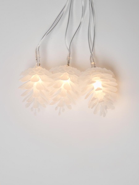 Светодиодная гирлянда Uniel шишки 220V белый ULD-S0280-020/DTA Warm White IP20 PINE CONES 09582