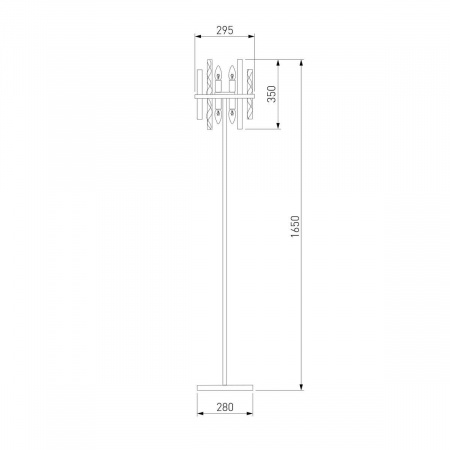 Бра Eurosvet Peony 60136/1 хром/графит