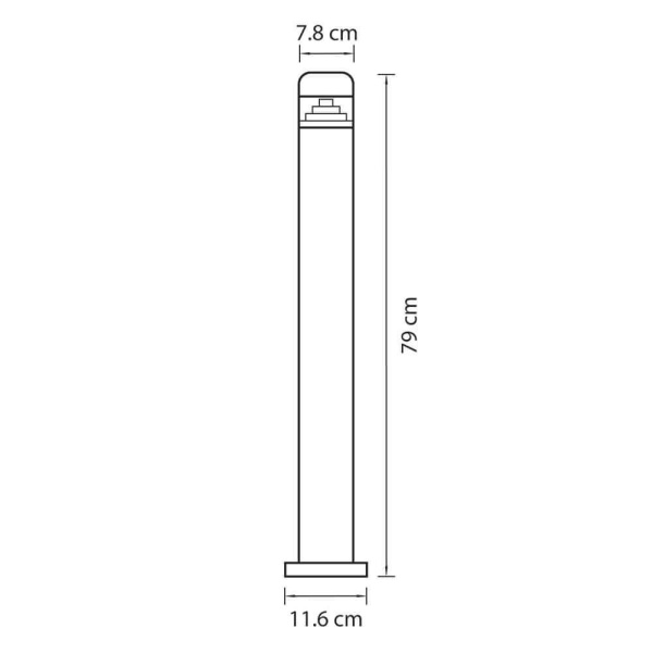 Уличный светодиодный светильник Lightstar Raggio 376707