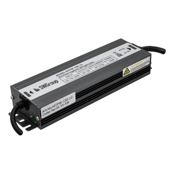 Блок питания SWG 12V 150W IP67 12,5A MTPW-150-12 001275 Алматы