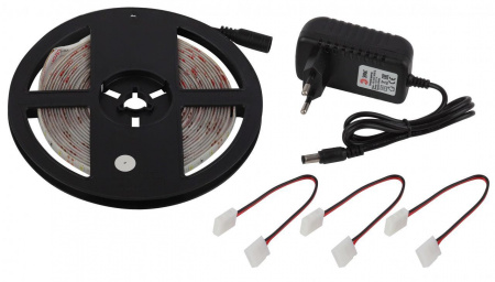 Светодиодная влагозащищенная лента ЭРА 4,8W/m 60LED/m 2835SMD холодный белый 5M 2835kit-4,8-60-12-IP65-6500-5m Б0043063 Алматы