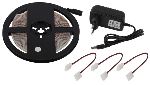 Светодиодная влагозащищенная лента ЭРА 4,8W/m 60LED/m 2835SMD холодный белый 5M 2835kit-4,8-60-12-IP65-6500-5m Б0043063 Алматы