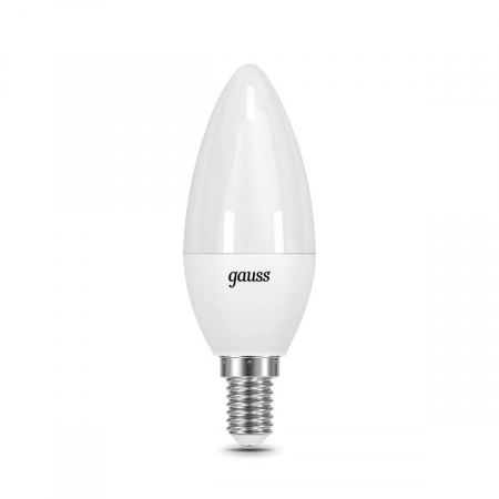 Лампа светодиодная диммируемая Gauss E14 7W 6500K матовая 103101307-S