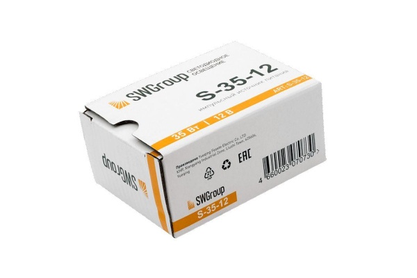 Блок питания SWG 12V 35W IP20 3A S-35-12 000121 Алматы