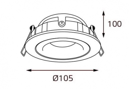 Встраиваемый светильник Italline M02-026029 white Алматы