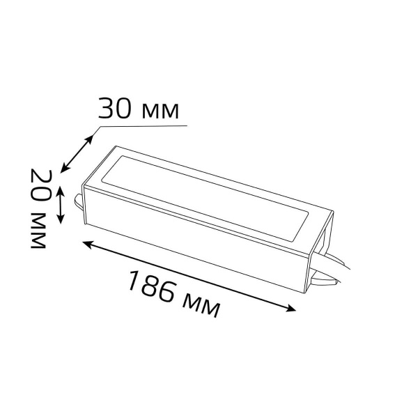 Блок питания Gauss 12V 15W IP66 2A 202023015 Алматы
