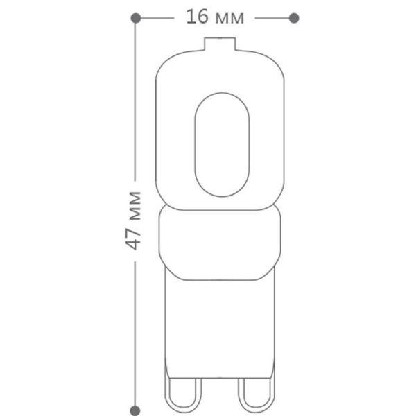 Лампа светодиодная Feron G9 5W 2700K Прямосторонняя Матовая LB-430 25636