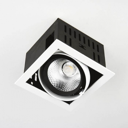 Встраиваемый светодиодный светильник Ambrella light Cardano T811 BK/CH 12W 4200K Алматы