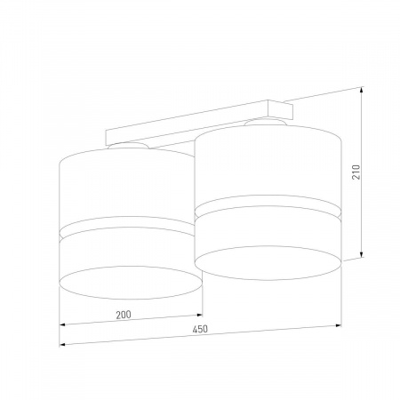 Потолочная люстра TK Lighting 6692 Paglia