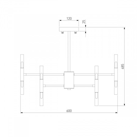Подвесная люстра Bogates Bastone 345 Smart
