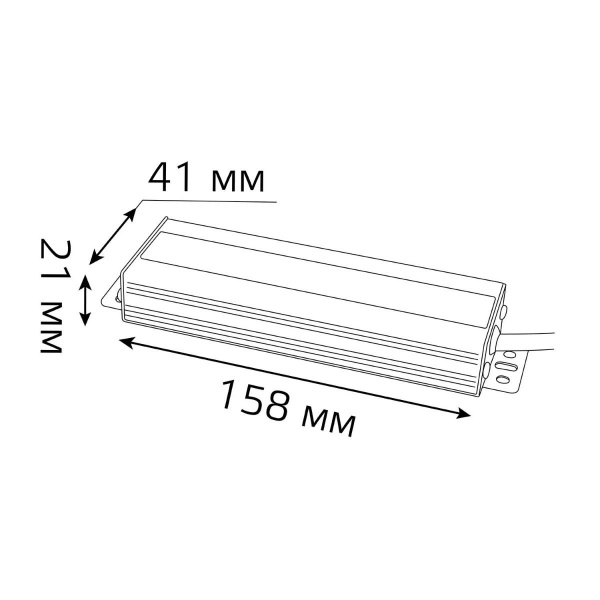 Блок питания Gauss 75W 24V IP66 202022075 Алматы