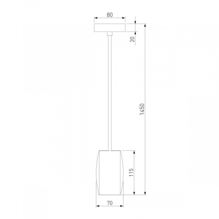 Подвесной светодиодный светильник Eurosvet Bonaldo 50246/1 Led золото