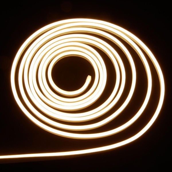 Гибкий неон Uniel 10W/m 120LED/m 2835SMD теплый белый 15M ULS-N11-2835-120LED/m-8mm-IP67-DC24V-10W/m-15M-3000K UL-00009096 Алматы