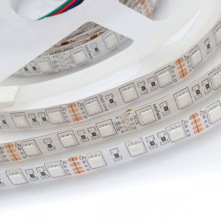 Светодиодная влагозащищенная лента Apeyron 14,4W/m 60Led/m 5050SMD разноцветная 1M 260BL Алматы