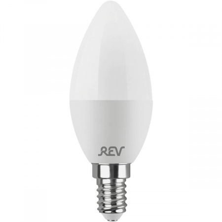 Лампа светодиодная REV C37 Е14 9W 2700K теплый свет свеча 32410 2