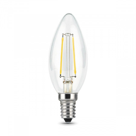 Лампа светодиодная филаментная Gauss E14 9W 2700К прозрачная 103801109