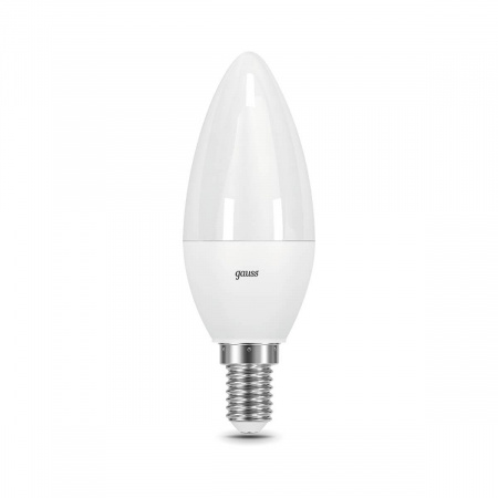Лампа светодиодная диммируемая Gauss E14 7W 6500K матовая 103101307-D