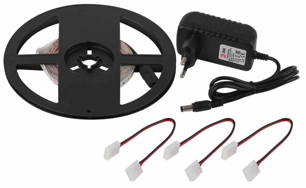 Светодиодная лента ЭРА 4,8W/m 60LED/m 2835SMD теплый белый 5M 2835kit-4,8-60-12-IP20-2700-5m Б0043062 Алматы