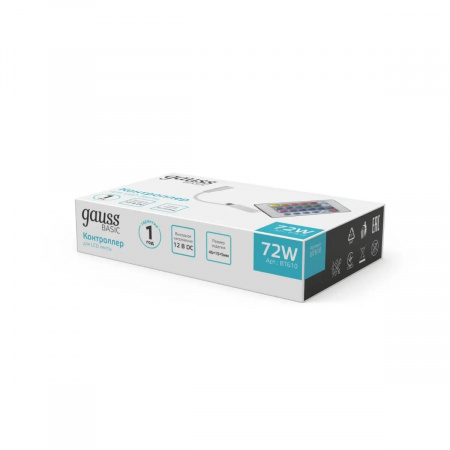 Контроллер RGB для светодиодной ленты Gauss Basic LED 12V 72W BT610 Алматы