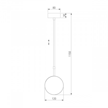Подвесной светильник Elektrostandard Grollo 50120/1 черный 4690389187117