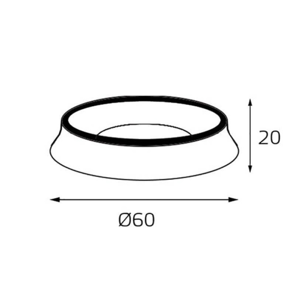 Кольцо декоративное Italline M03-046 ring black Алматы